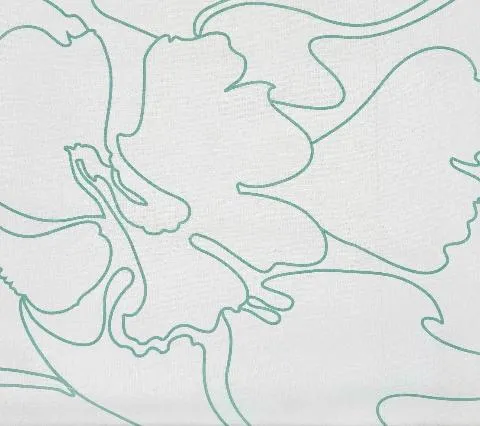 Cloth & Paper Fabric: Capri - Custom Aqua on White Luna Cloth
