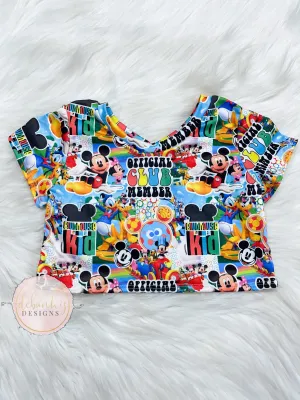 Club house kid croptop
