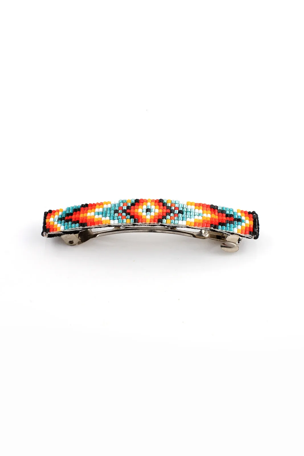 Colorful Navajo Beaded Barrette