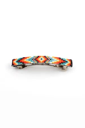 Colorful Navajo Beaded Barrette