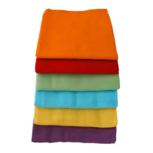 Coloured Muslin Squares 6pk
