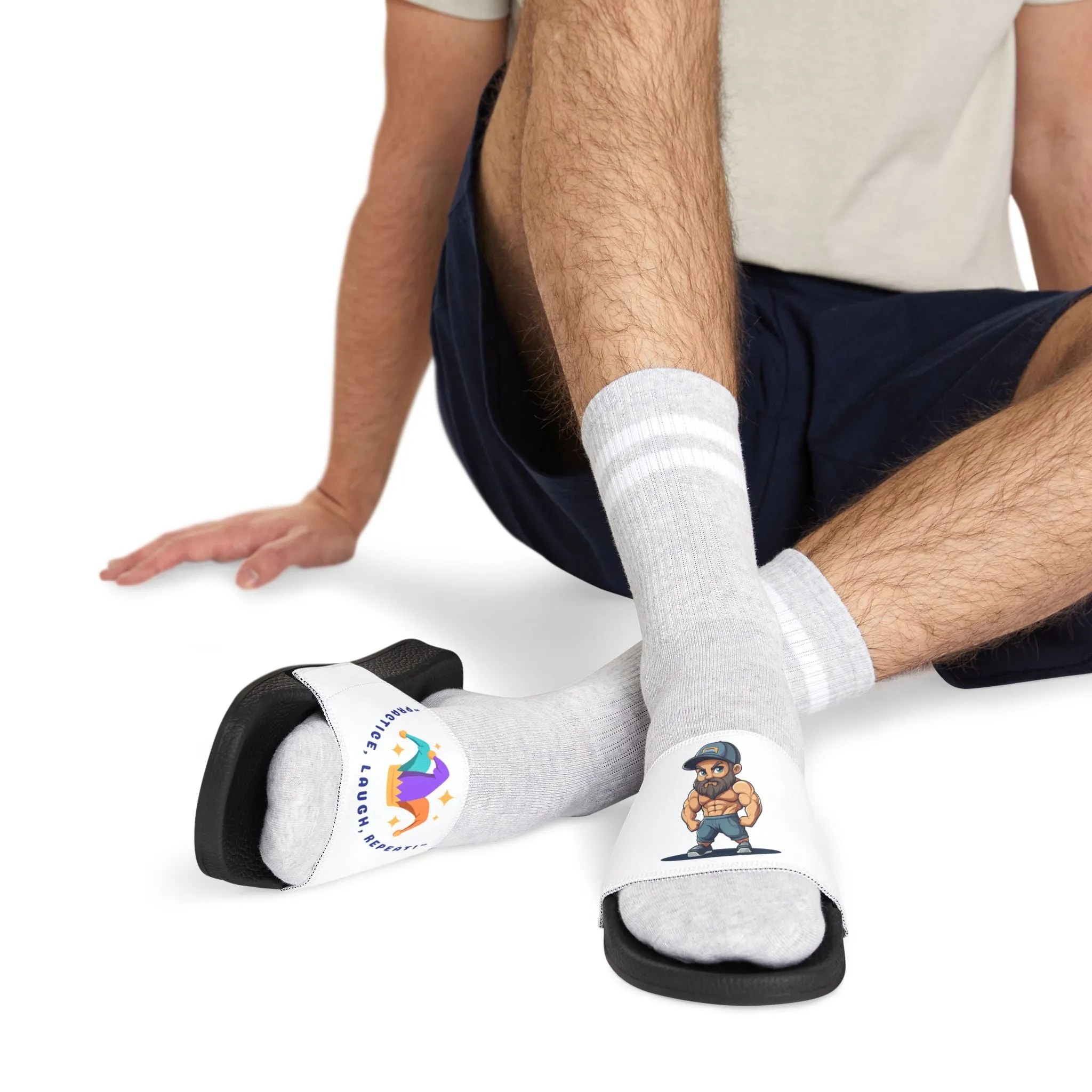 Cool Cartoon Character Sandals for Men - Stylish Removable-Strap Design