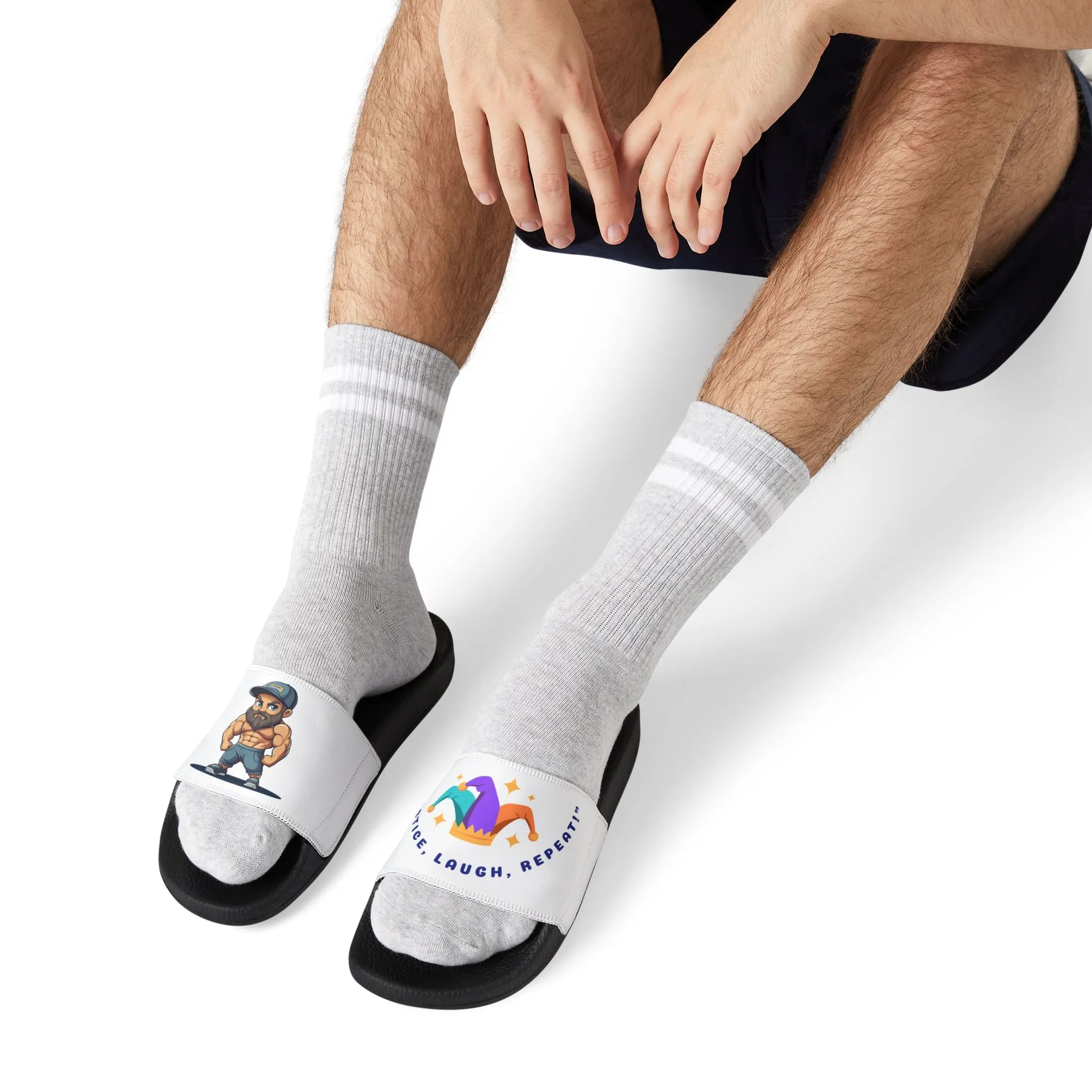 Cool Cartoon Character Sandals for Men - Stylish Removable-Strap Design