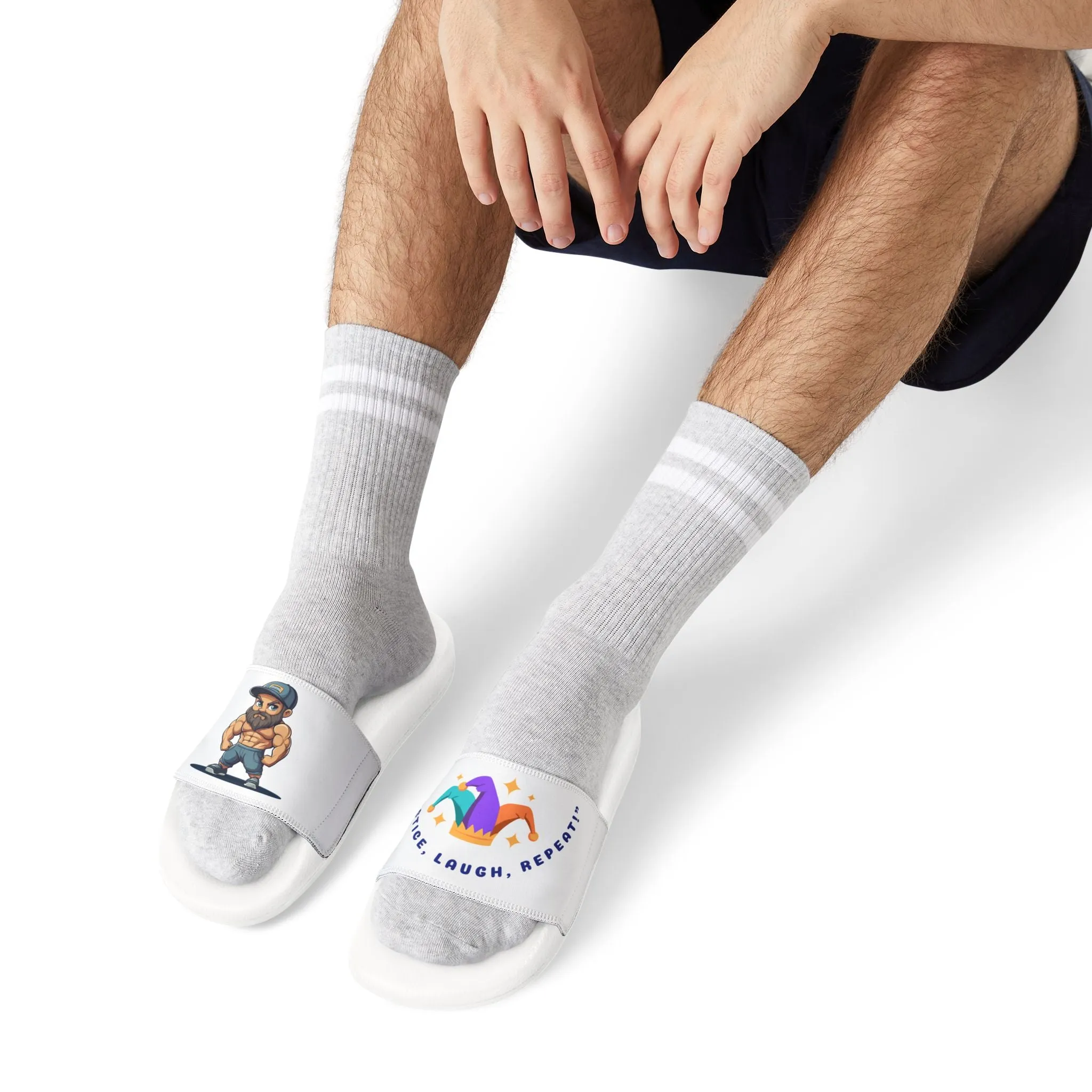 Cool Cartoon Character Sandals for Men - Stylish Removable-Strap Design