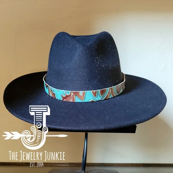 Copper Laredo Embossed Leather Hat Band Only