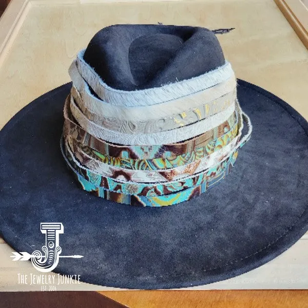 Copper Laredo Embossed Leather Hat Band Only