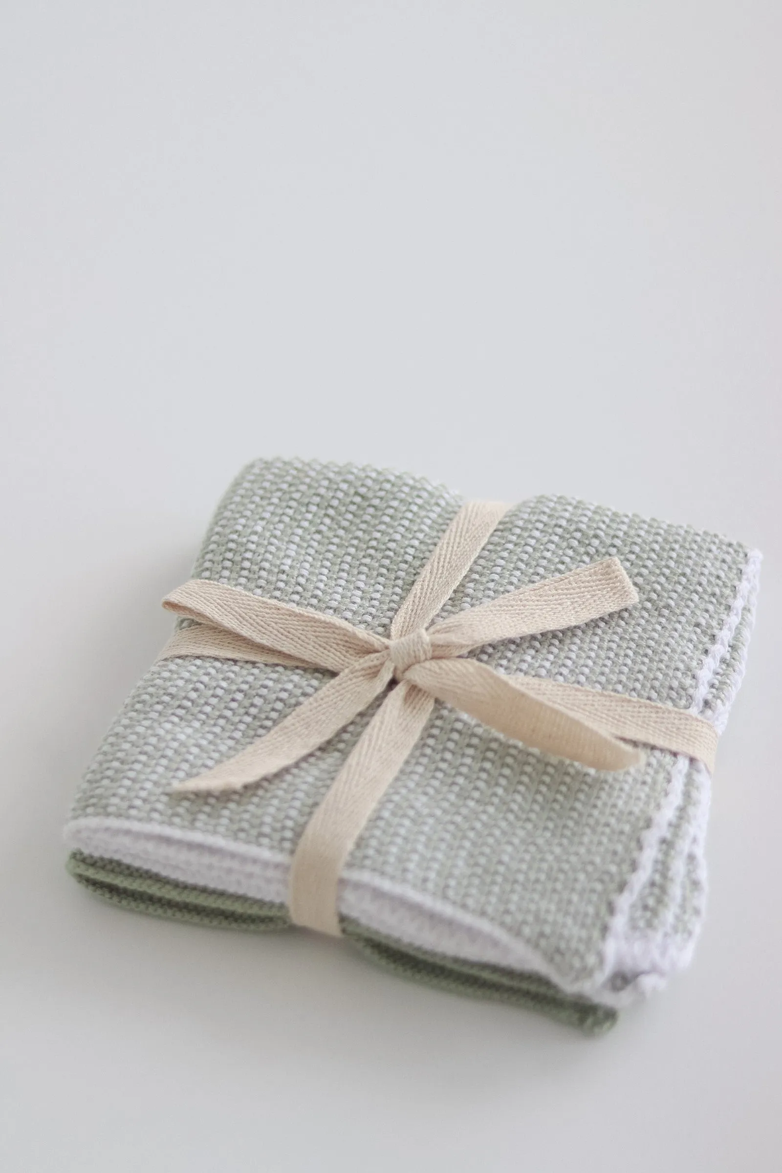 Cotton Knit Dish Cloths Set of 2