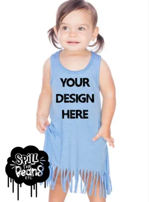 Custom Toddler-Kid Fringe Dress