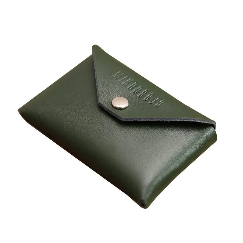 Cute Coffee Leather Card Holder Women Coin Wallet Multi Card Wallets For Women