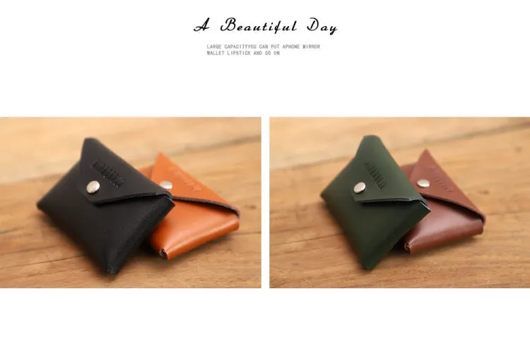 Cute Coffee Leather Card Holder Women Coin Wallet Multi Card Wallets For Women