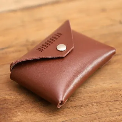 Cute Coffee Leather Card Holder Women Coin Wallet Multi Card Wallets For Women