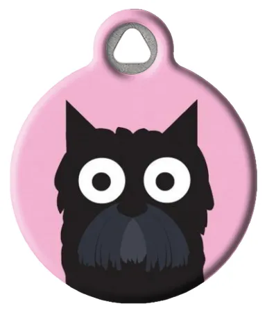 Cute Scottish Terrier Dog Tag | Scottie Dog Tag | Pink