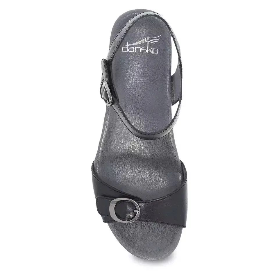 Dansko Women's Arielle Black Glazed Kid Leather 1613500200