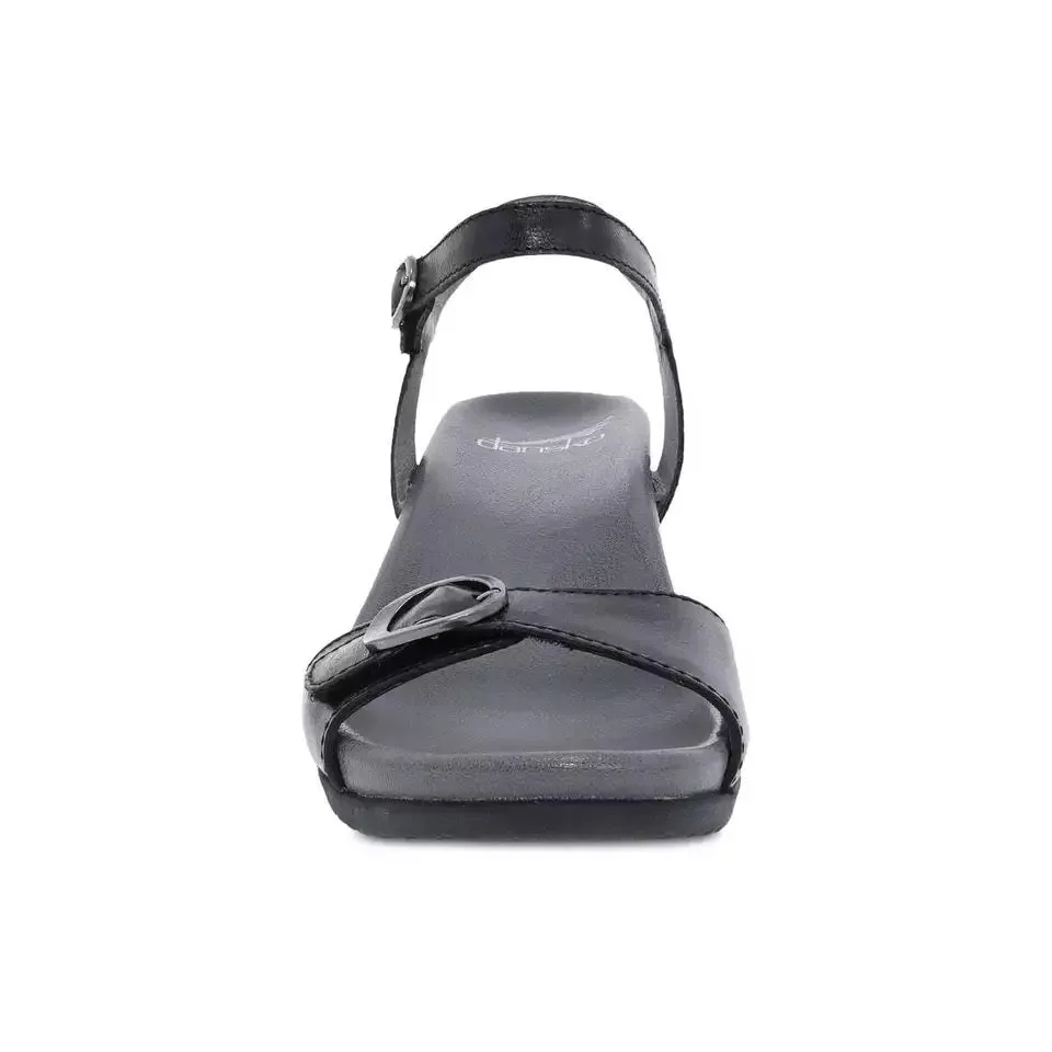 Dansko Women's Arielle Black Glazed Kid Leather 1613500200