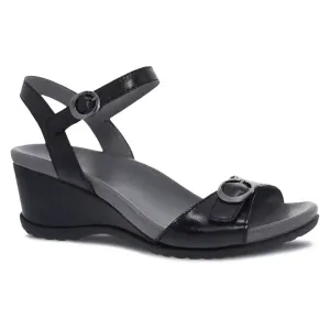 Dansko Women's Arielle Black Glazed Kid Leather 1613500200