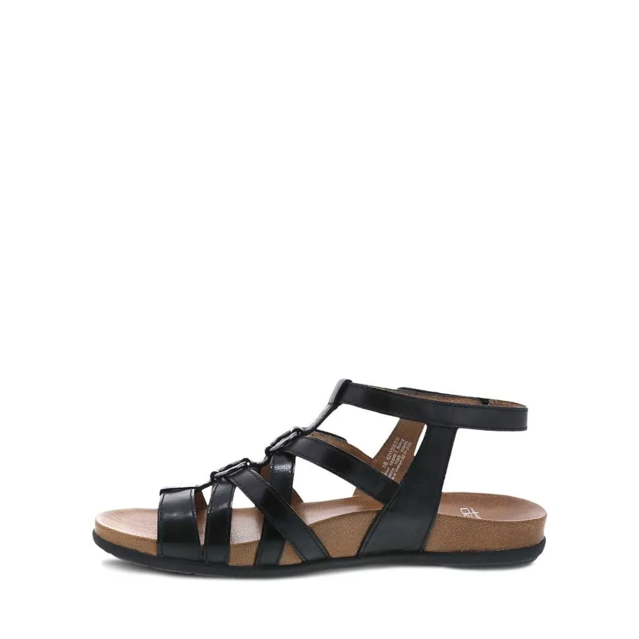 Dansko Women's Jolene Black Glazed Kid Leather 6211500200