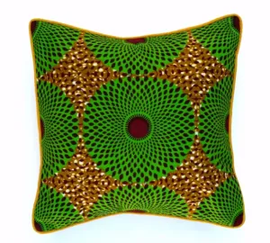 Decor Pillow "Green Wheels"