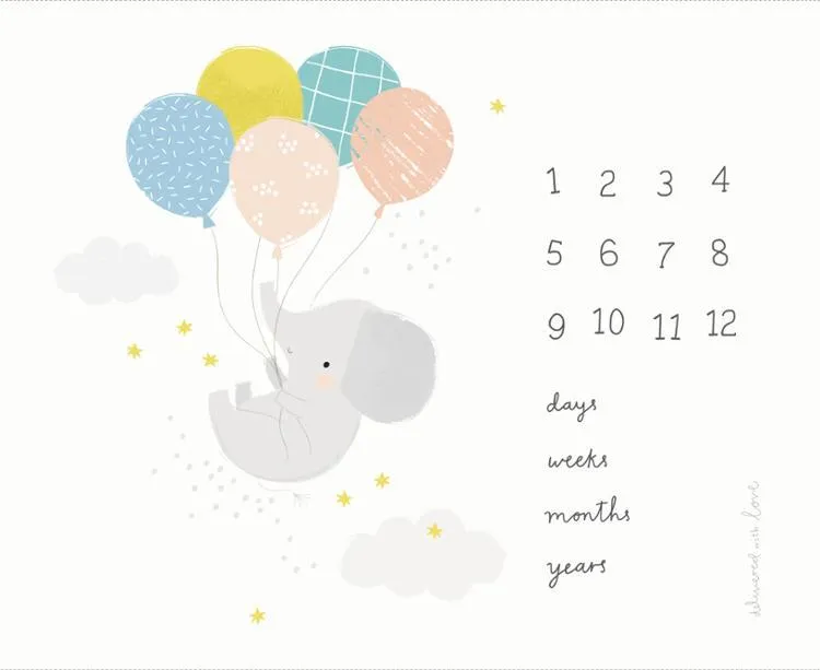 Delivered with Love by Moda Fabrics 36" MILESTONE PANEL