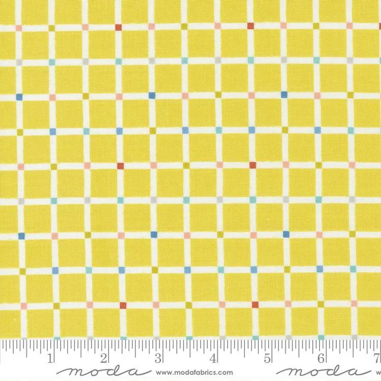 Delivered with Love by Moda Fabrics GRID CHECKS/CITRINE