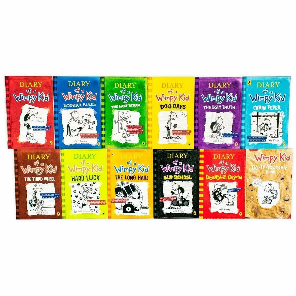 Diary of a Wimpy Kid Box of Books: 12 Book Collection Set by Jeff Kinney