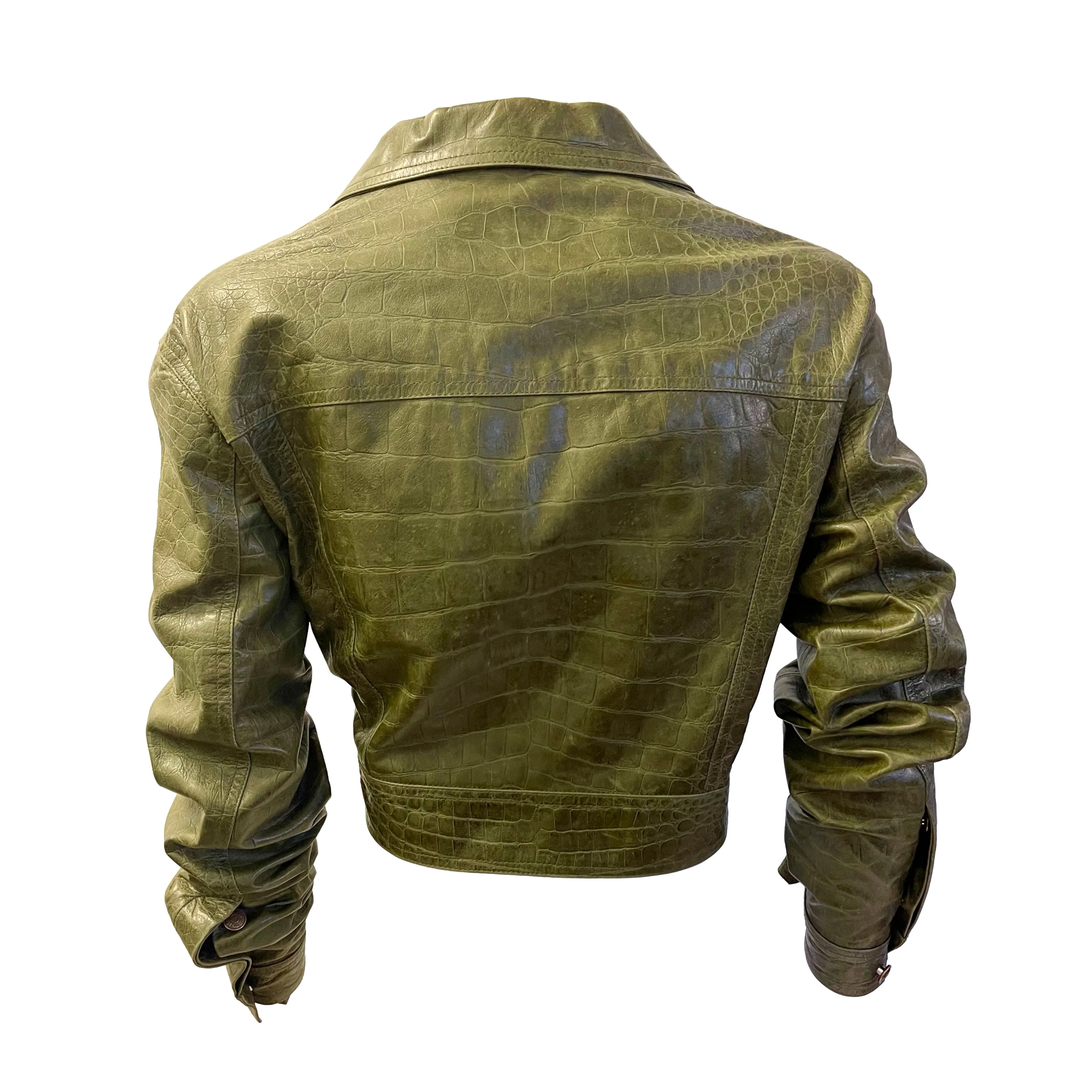 Dior Green Cropped Logo Jacket