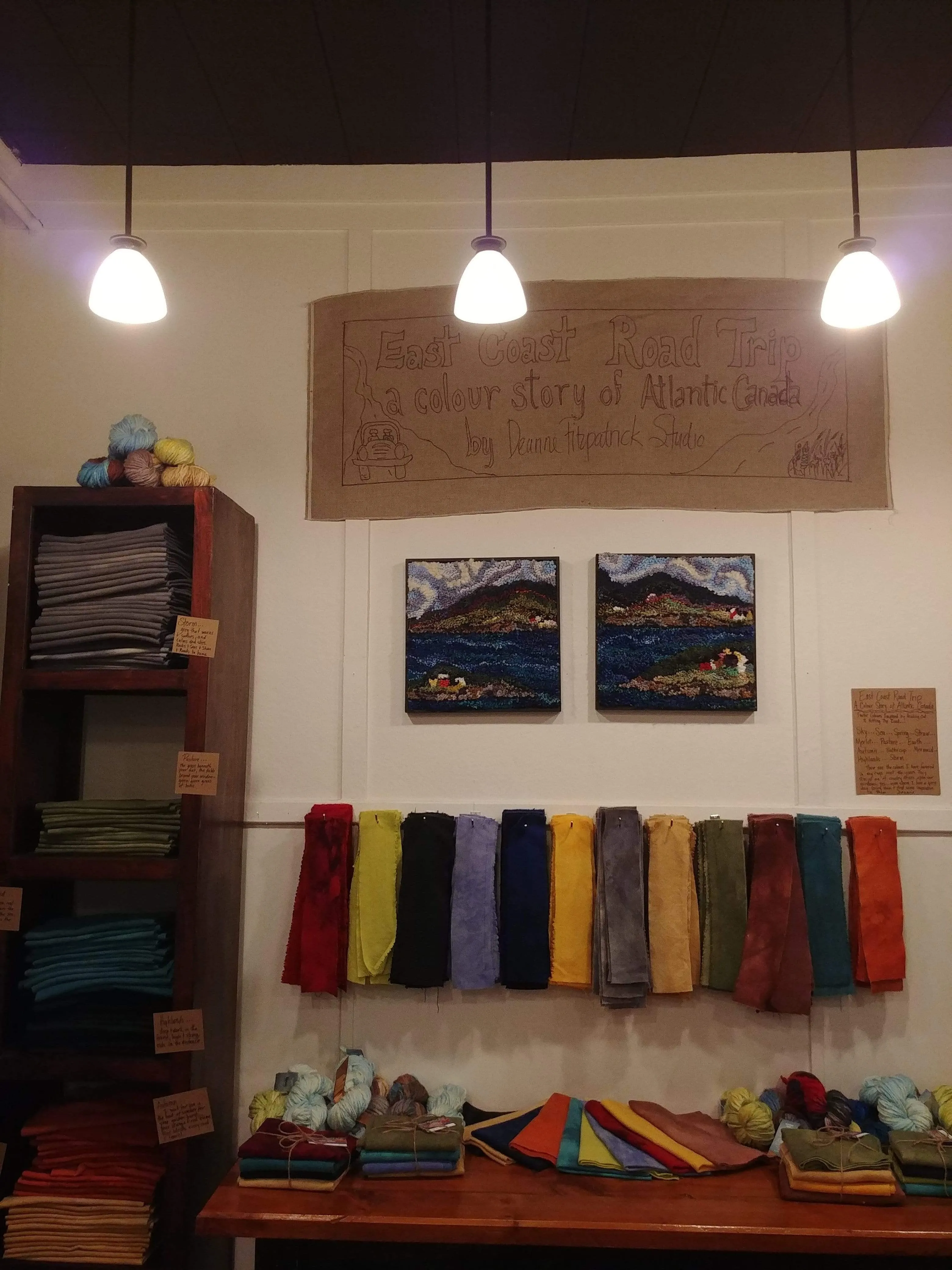 East Coast Road Trip Wool Cloth - Shades of Mermaid