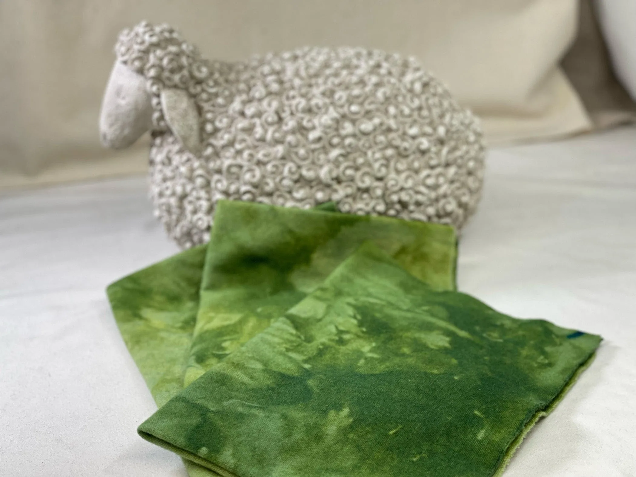East Coast Road Trip Wool Cloth - Shades of Pasture
