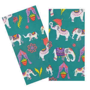 ELEPHANTS ORGANIC COTTON NAPKIN SET
