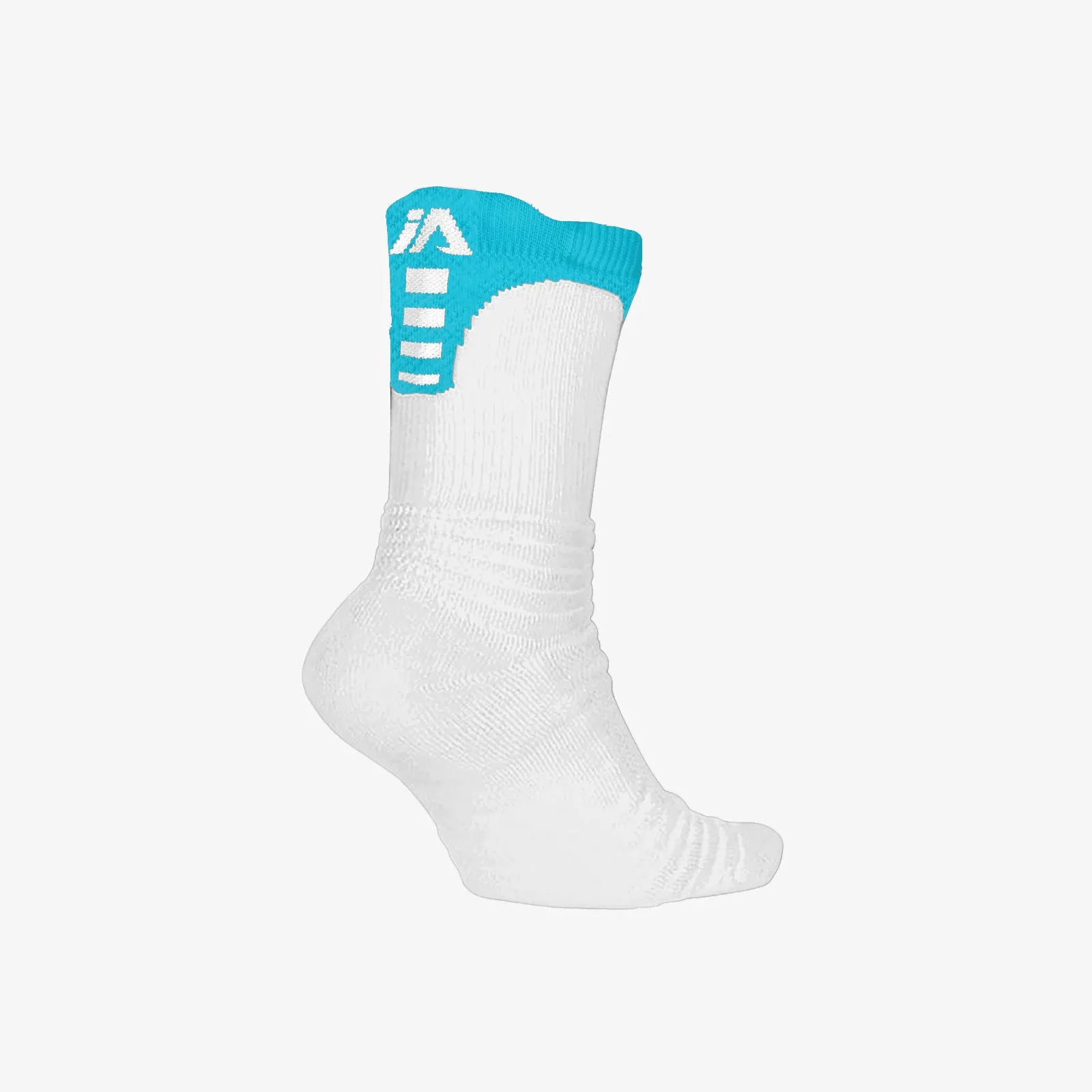Elite Performance Crew Socks - White/Blue