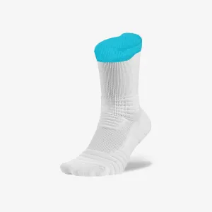 Elite Performance Crew Socks - White/Blue