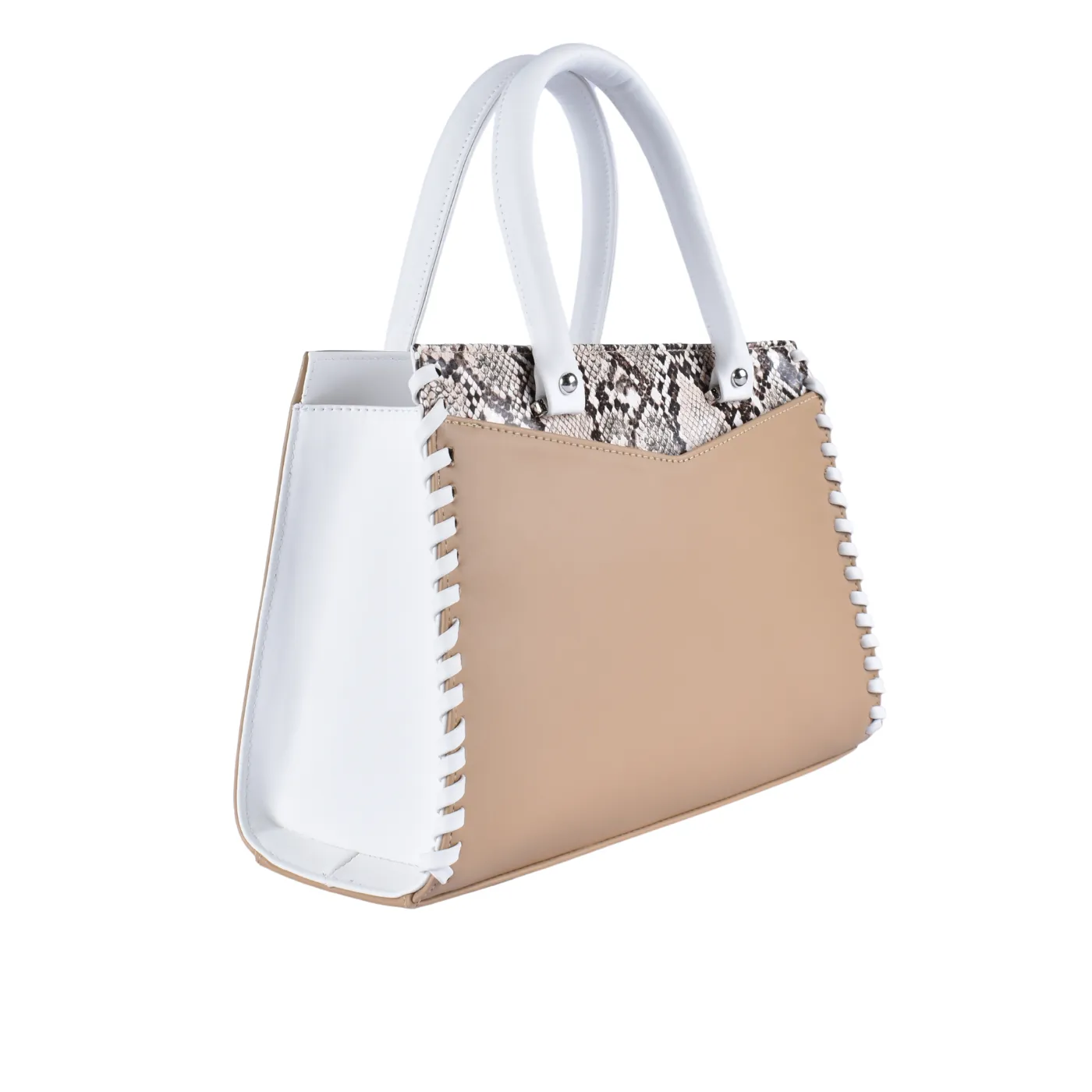 Embossed Leather Handbag
