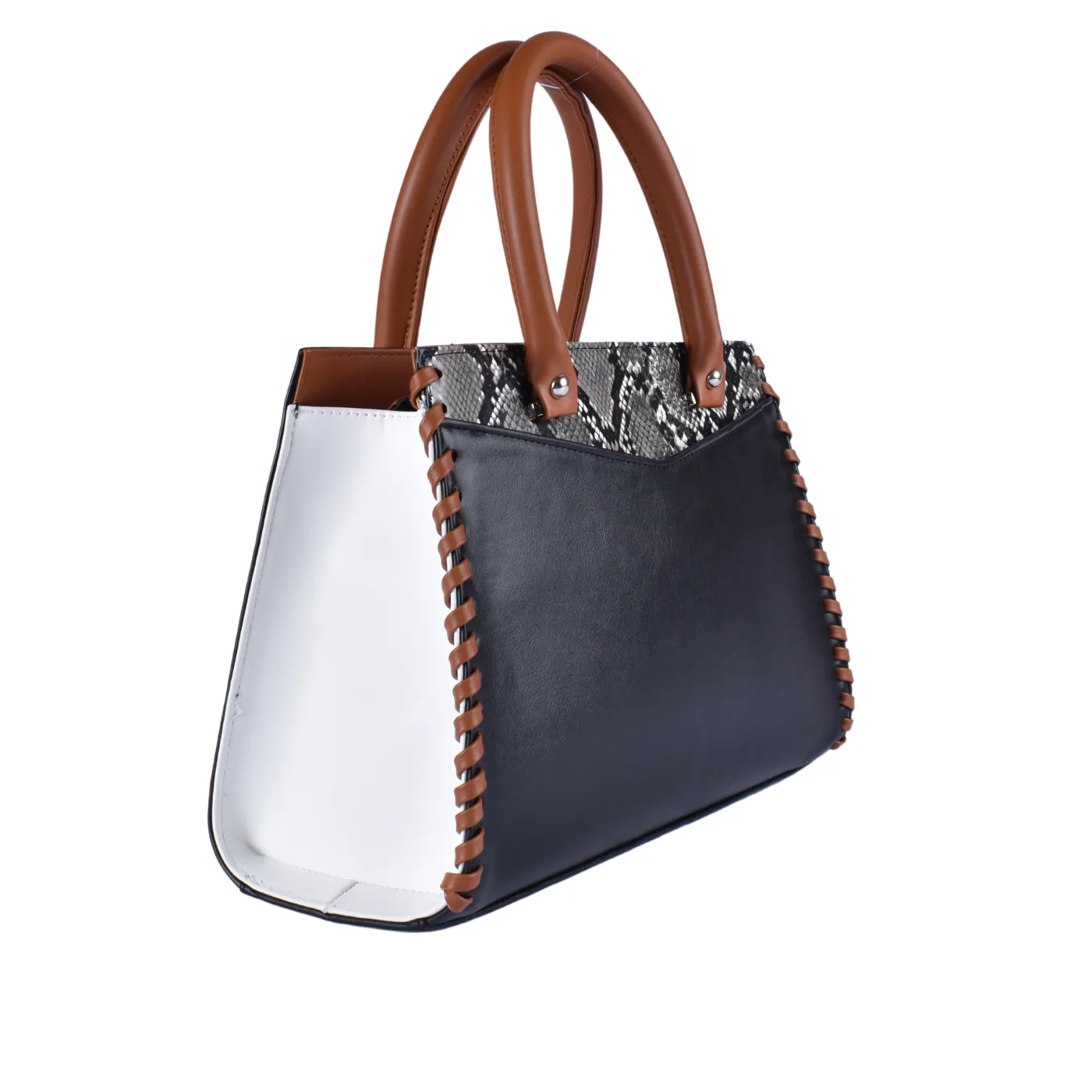 Embossed Leather Handbag