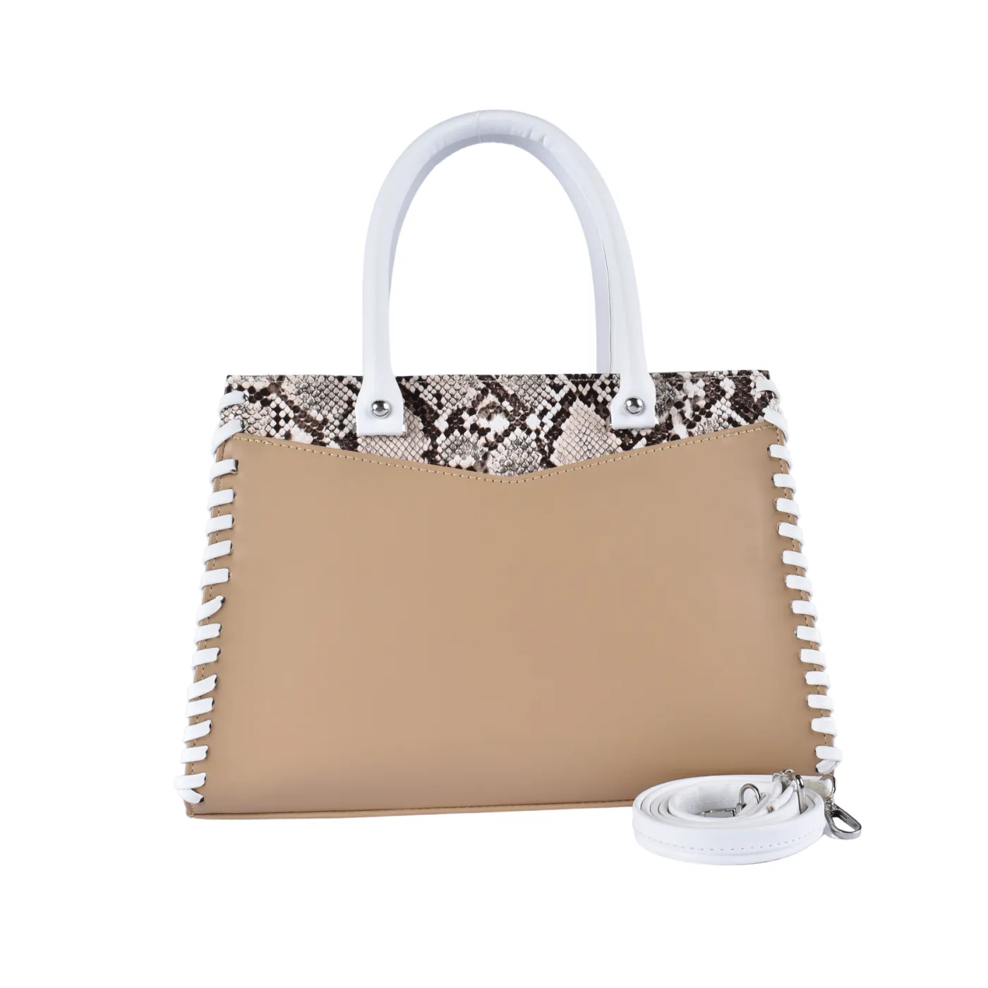 Embossed Leather Handbag