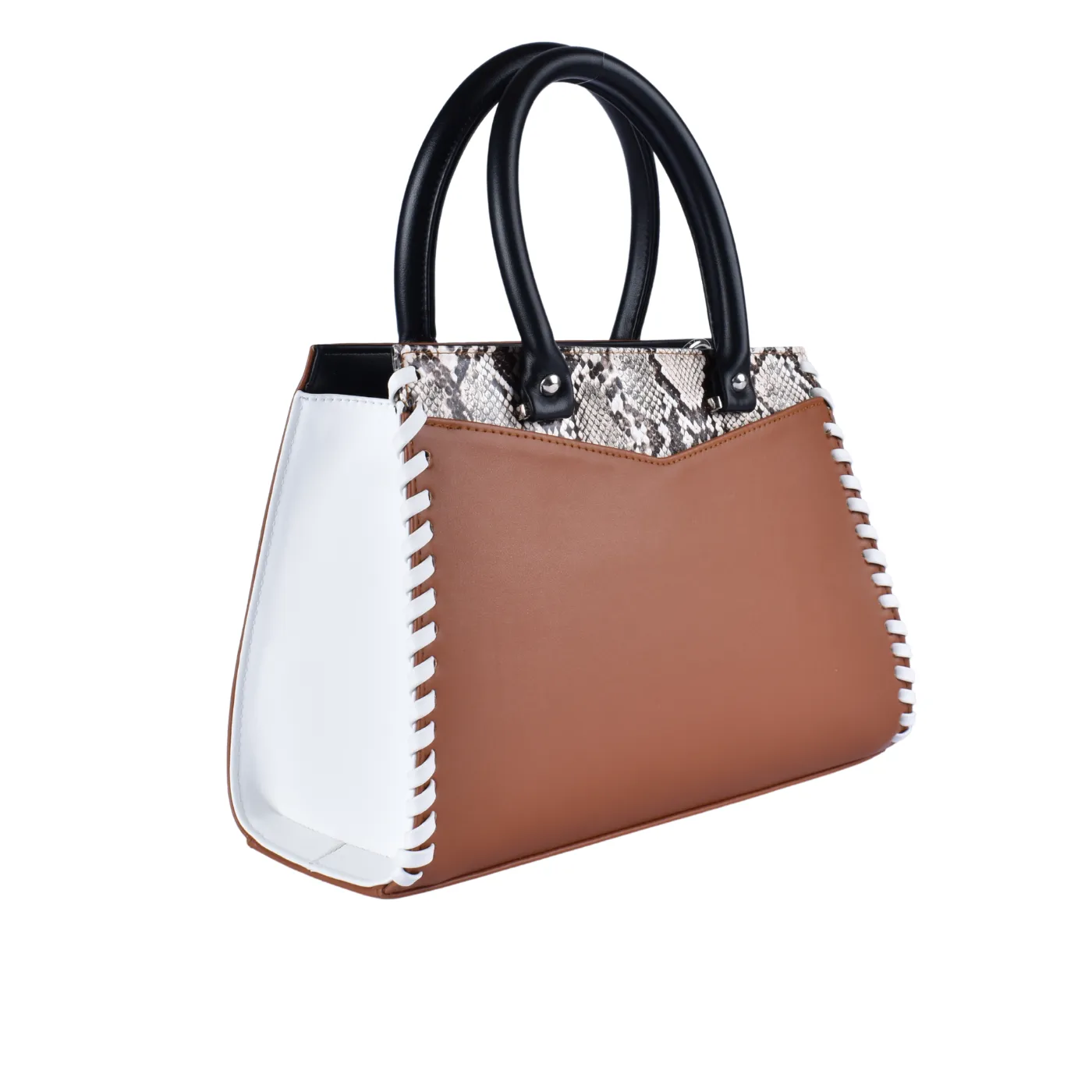 Embossed Leather Handbag
