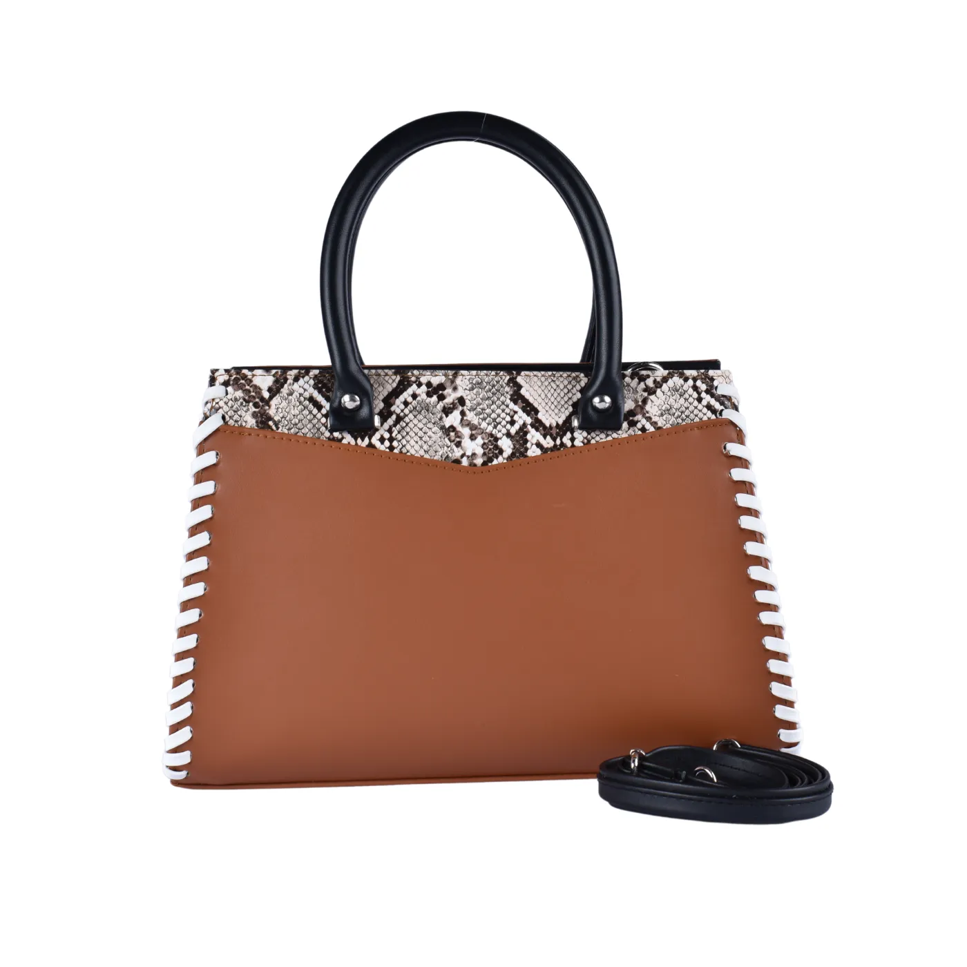 Embossed Leather Handbag