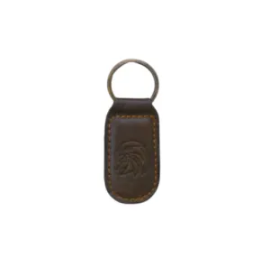 Embossed Leather Keychain