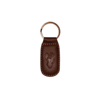 Embossed Leather Keychain
