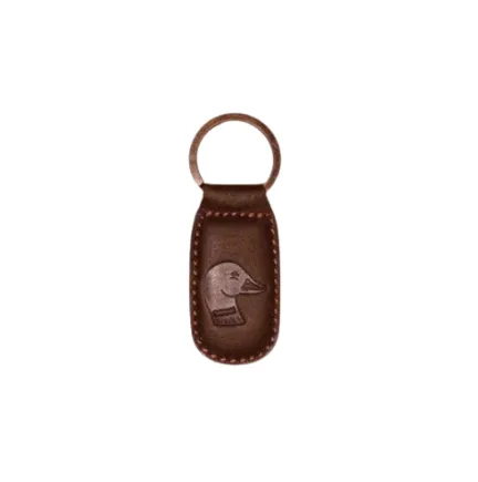 Embossed Leather Keychain