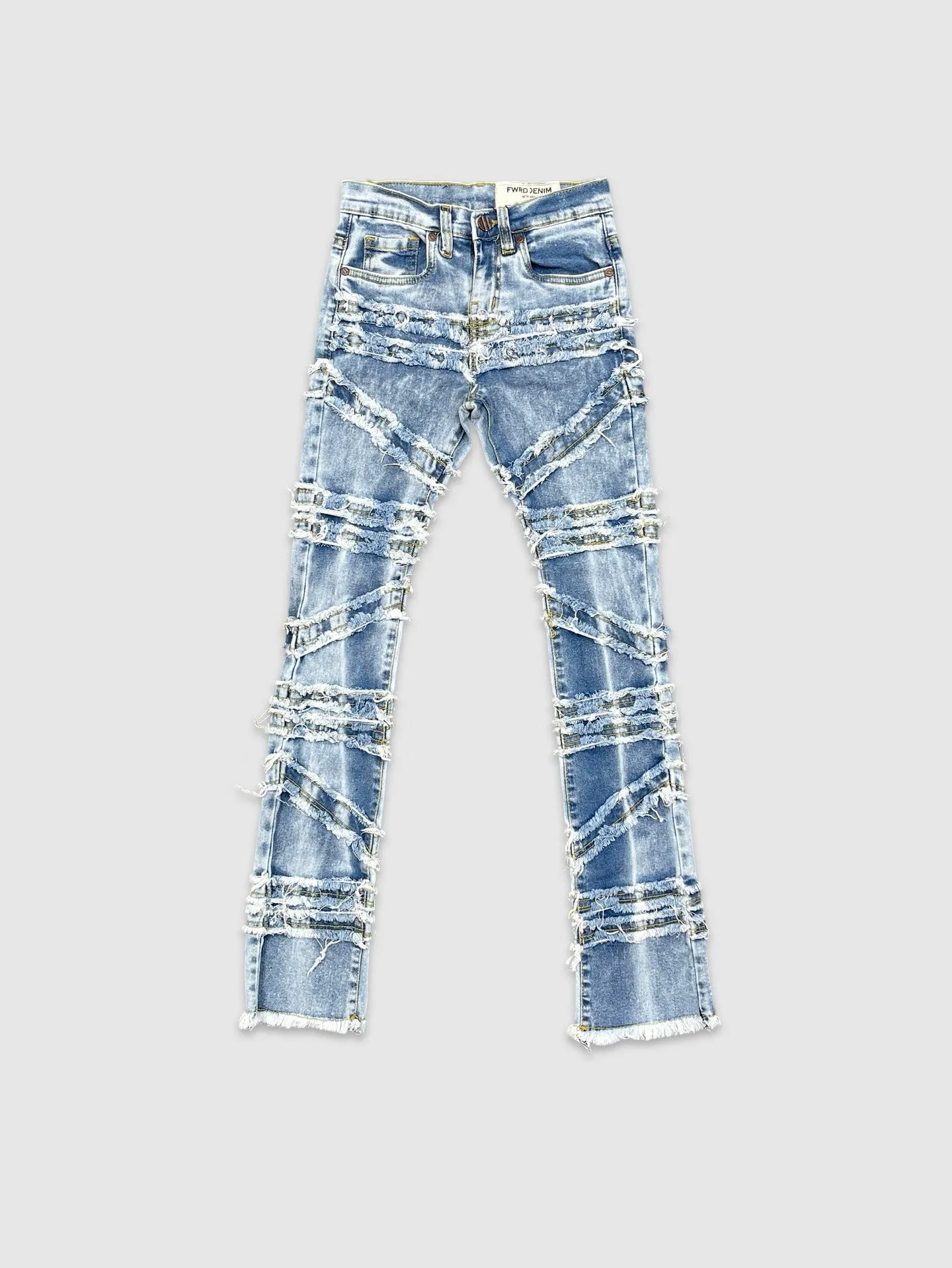 EVO-330216K-Kid's Stacked Crossover Denim Jeans