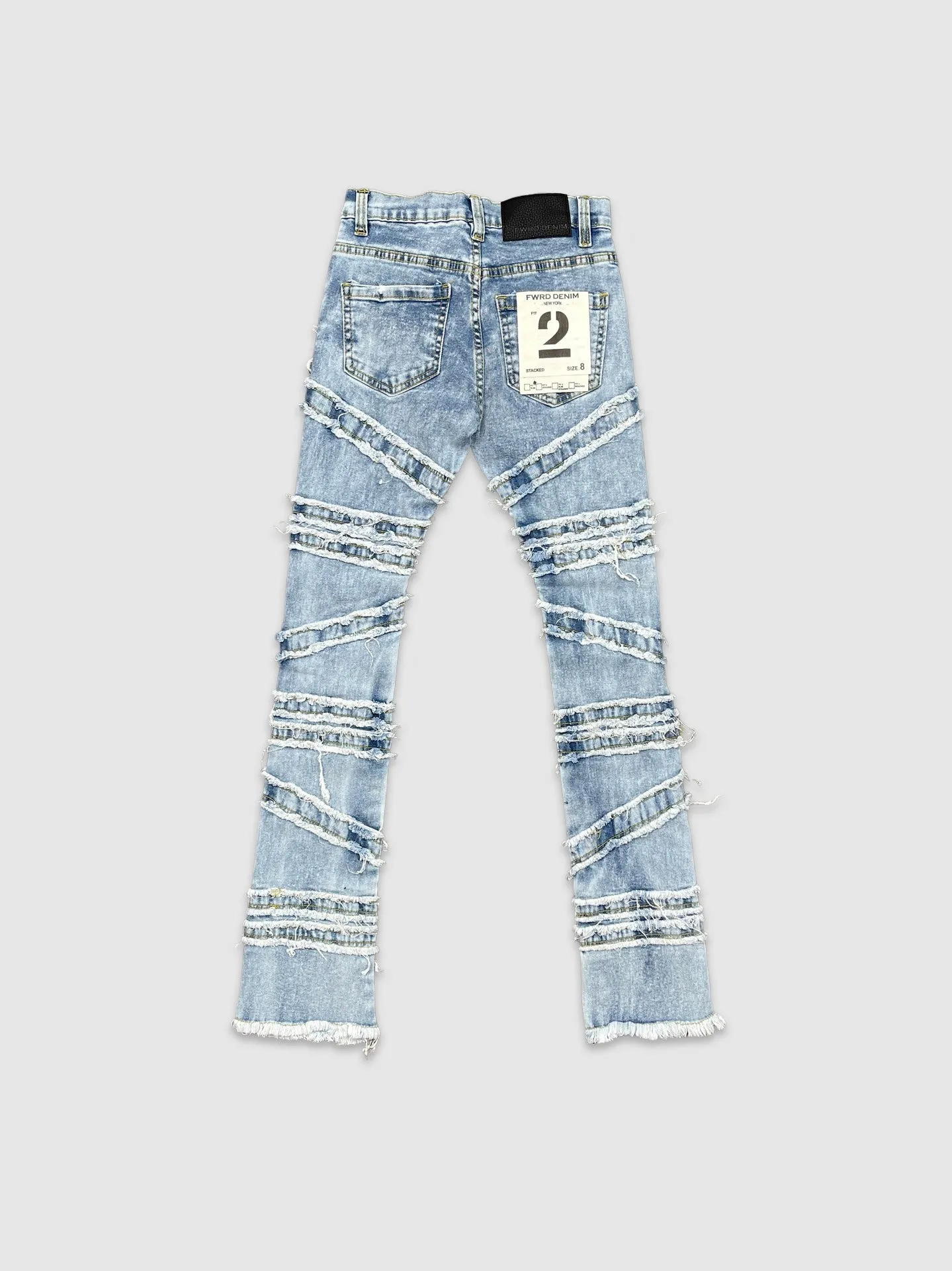 EVO-330216K-Kid's Stacked Crossover Denim Jeans