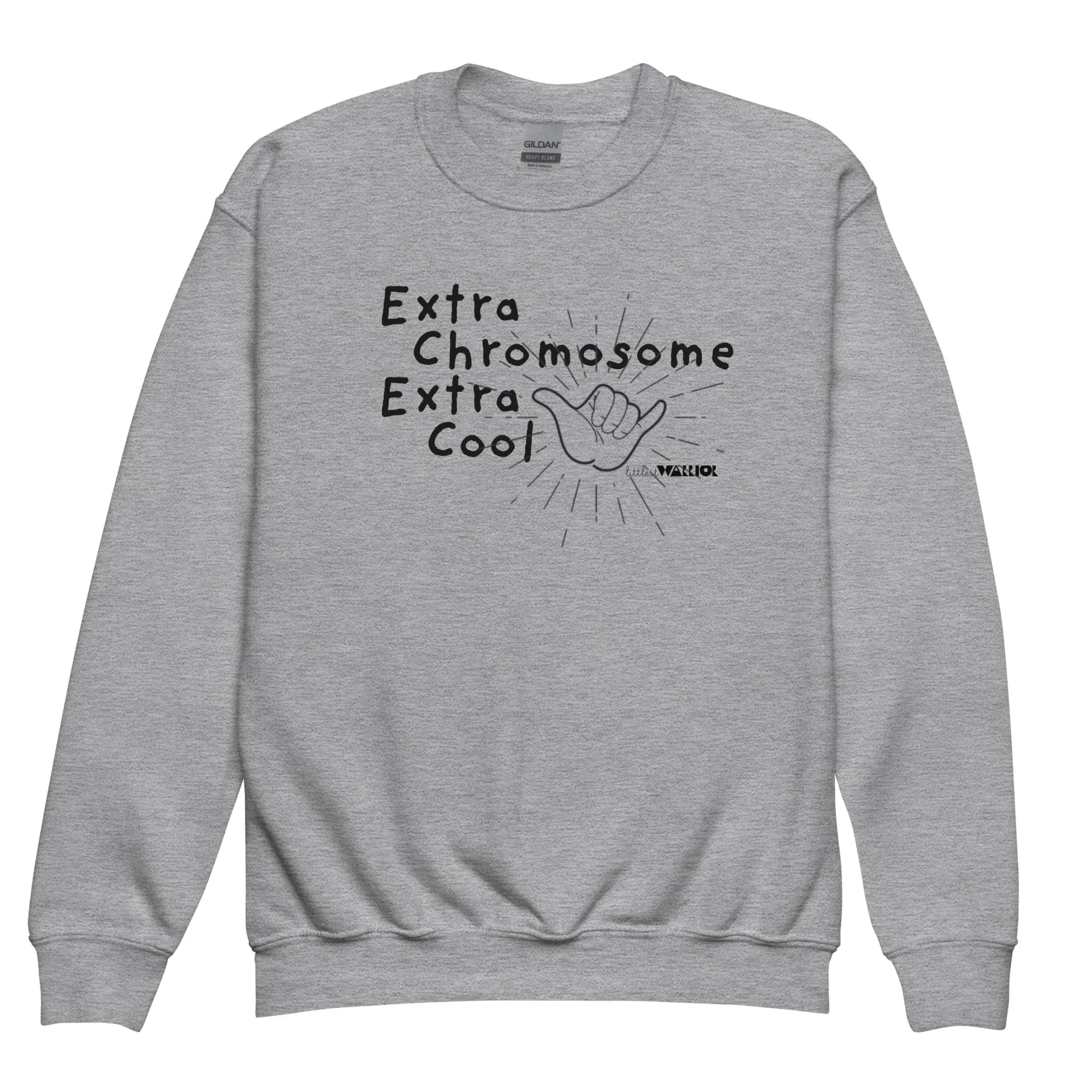 Extra Chromosome Extra Cool Youth crewneck sweatshirt