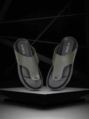 Ezok Men's Genuine Leather Sandals - Comfortable & Stylish Footwear