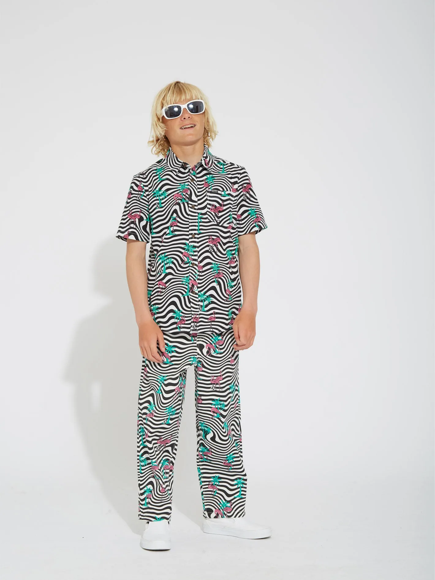 Flamingbros Shirt - WHITE - (KIDS)