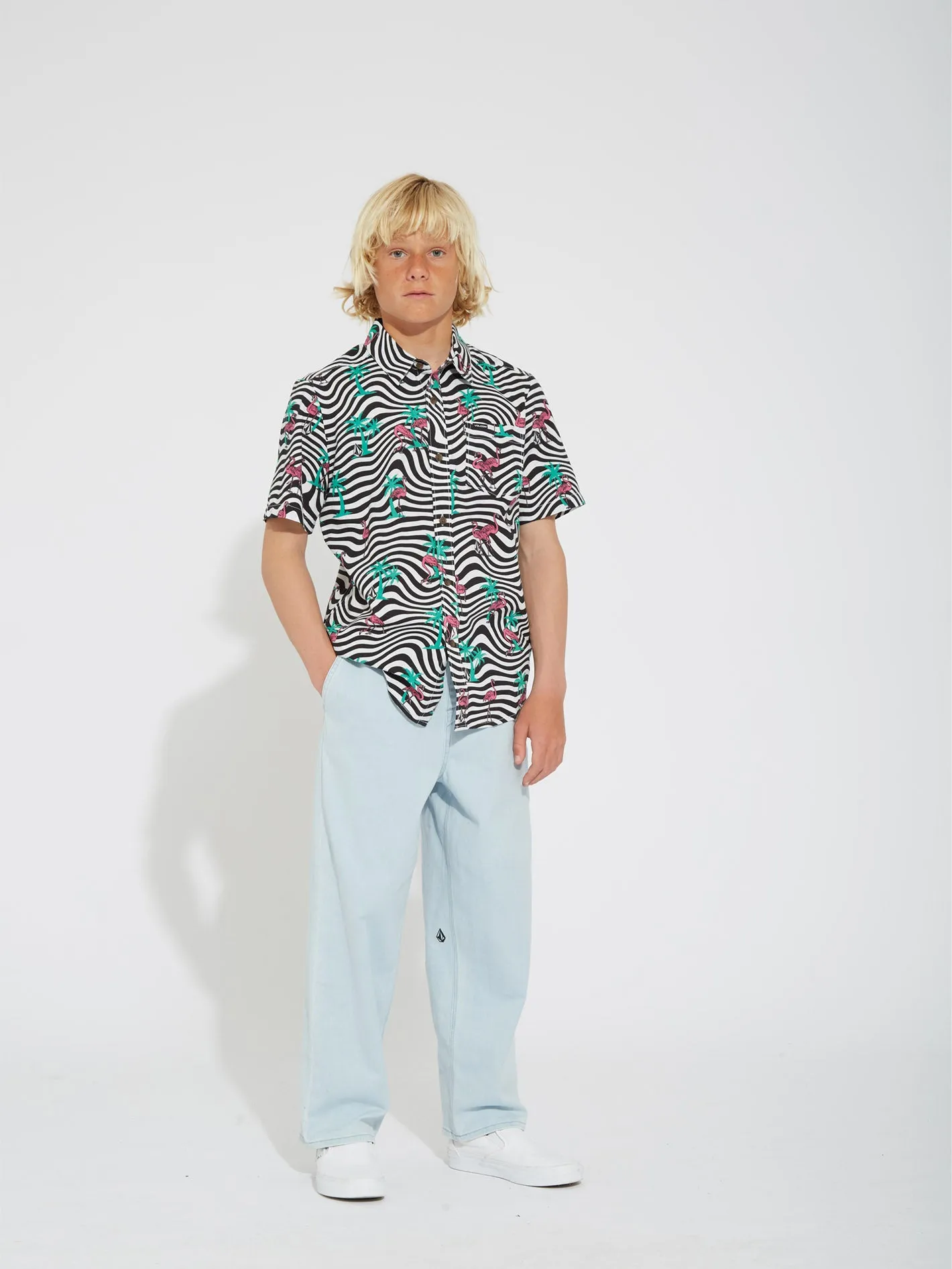 Flamingbros Shirt - WHITE - (KIDS)