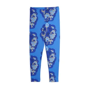 Flower Leggings (Blue) by Mini Rodini *LAST PIECE 92/98*