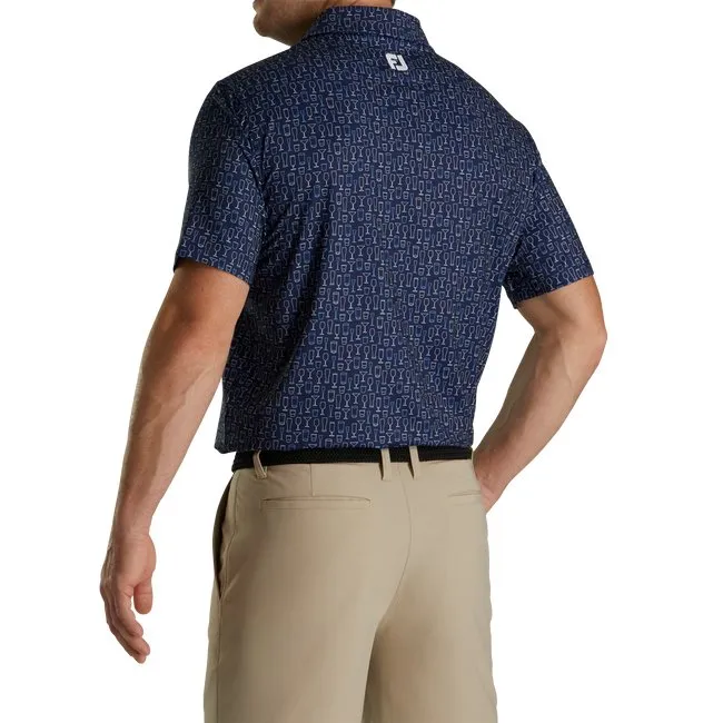 FootJoy Men's Lisle Glass Print Self Collar