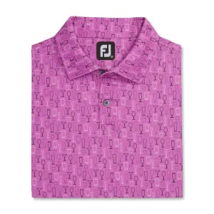 FootJoy Men's Lisle Glass Print Self Collar