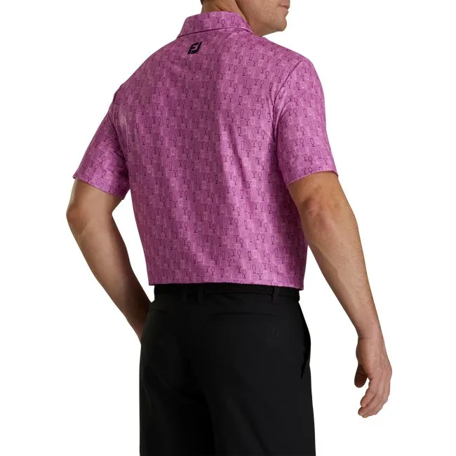 FootJoy Men's Lisle Glass Print Self Collar
