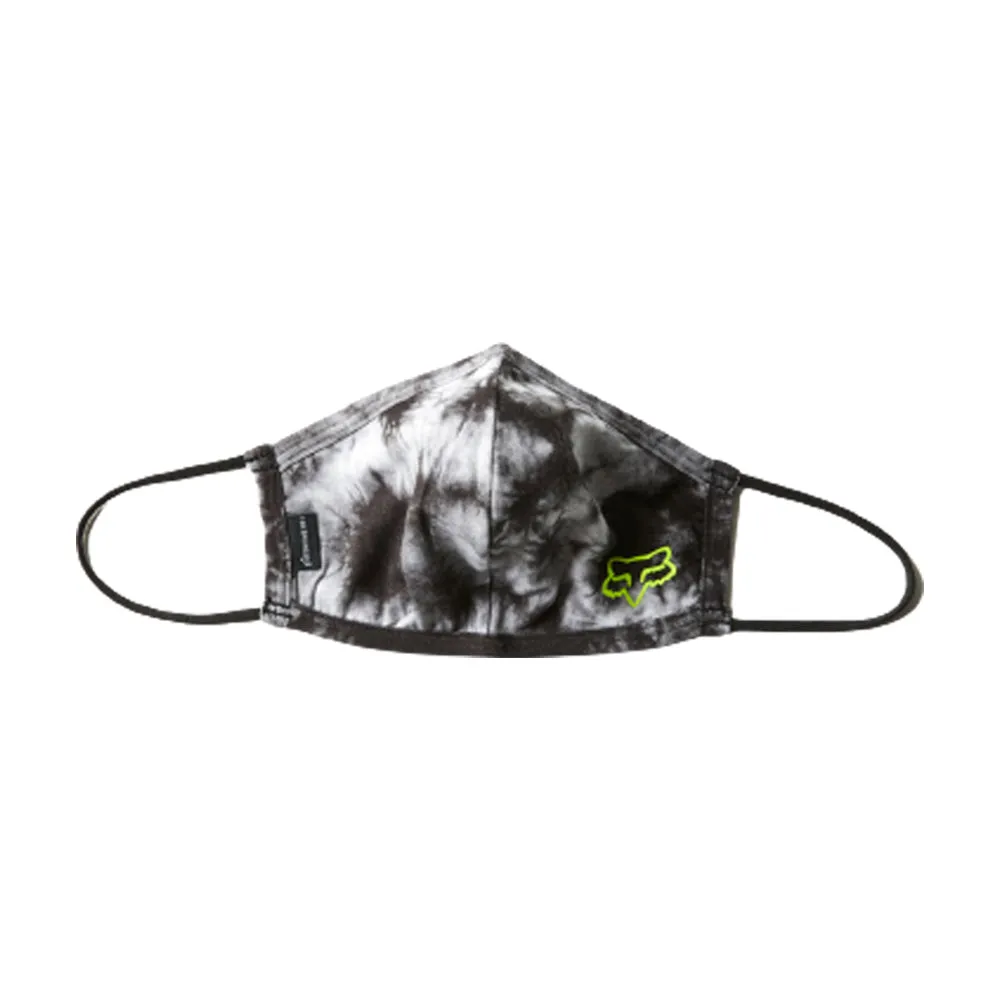 Fox - Tie Dye - Face Mask - Black/Grey