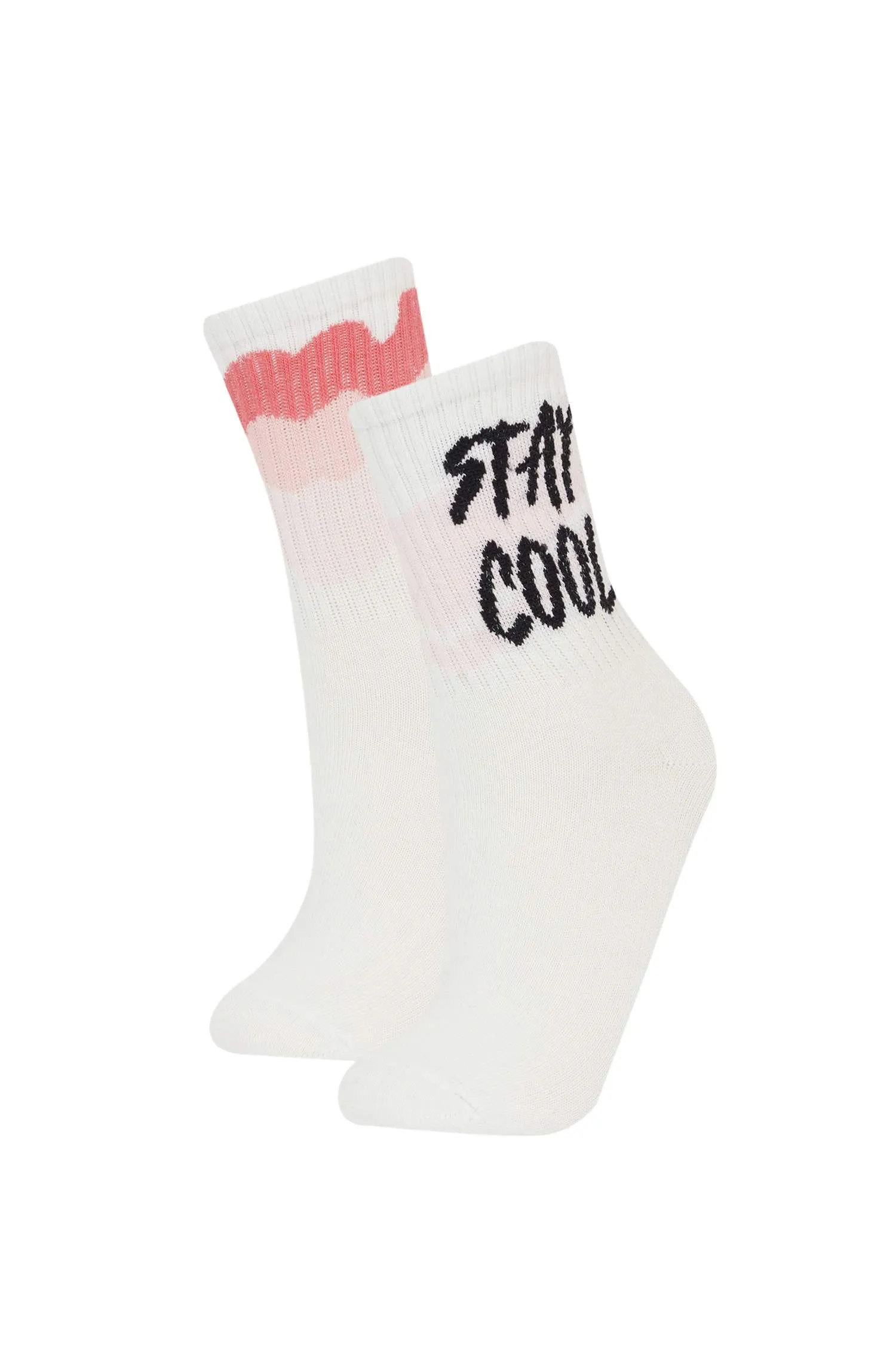 Girl 2 Pcs Cotton Long Socks